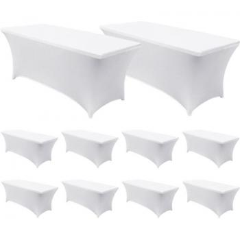 Caja de 10 fundas resistentes para mesas plegables 180x74 cm