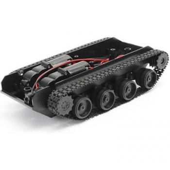 Roboter Panzer Chassis mit Gummiraupe