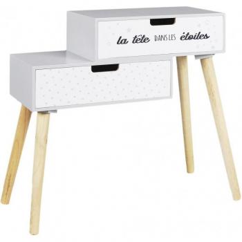 Liberty Grigio Capelli Bambini Legno Decorazione Casa Kids