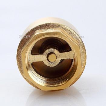 1pc Brass NPT Female Thread In-Line Spring Check Valve 25mm Diameter 200WOG