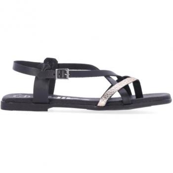 Sandalias Chika10 Marquesa 5556 con Tiras Combinadas Negra