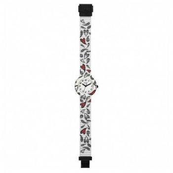 Reloj Hip Hop Corazón por Corazón Esfera Blanca Mujer