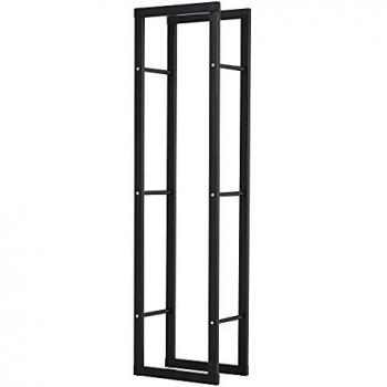 HOMCOM Elevated Metal Firewood Log Holder Rack