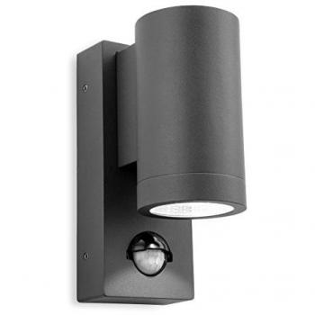 Firstlight Lighting Shelby LED 1 Light Single Outdoor Wall, PIR Graphite IP65