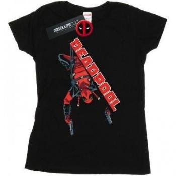 Marvel Deadpool Frauen-Baumwollshirt mit Hang-Split