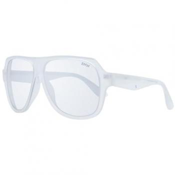 White Men's Pilot Sunglasses by BMW One Size Mirrored