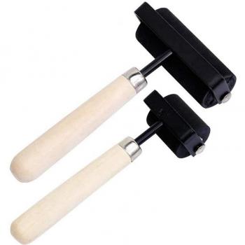 Heavy-Duty Rubber Roller Set - 1.5 Inch & 3 Inch