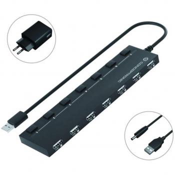 HUB CONCEPTRONIC USB 7 PUERTOS USB 2.0 ALIMENTADOR