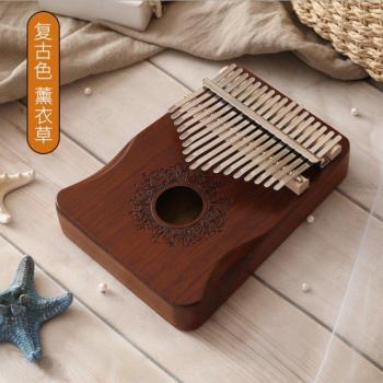 17 Key Mahogany Kalimba - Portable Thumb Piano
