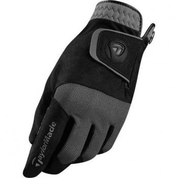 TaylorMade Guantes de Golf de Lluvia Rain Control para Hombre, Negro/Gris L