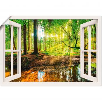 Artland Leinwandbild »Naturblick - Wald und Wasser«