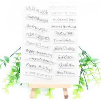ZFPARTY Clear Silicone Stamp for Scrapbooking