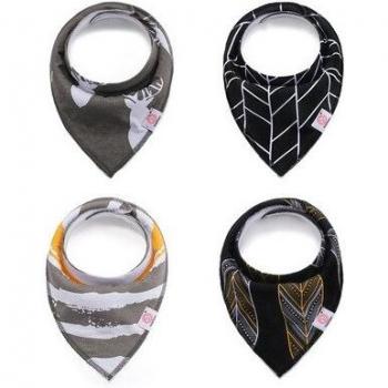 Cotton Cartoon Baby Bibs Set