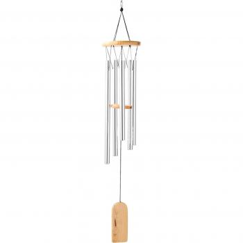 Carillon en bois pour extérieur avec crochet, durable et mélodieux