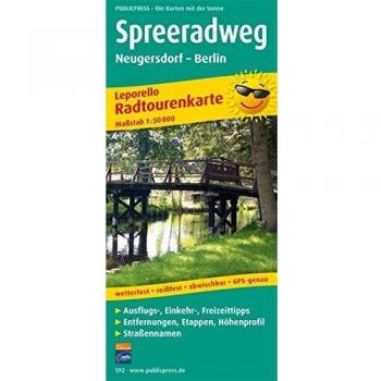 Radwanderkarte Spreeradweg 1 : 50 000