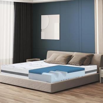 Materasso Singolo 80x180 cm in Memory Foam con Proprietà Ortopediche
