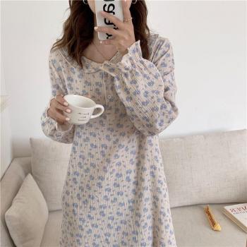 QWEEK Cotton Yarn Nightgown