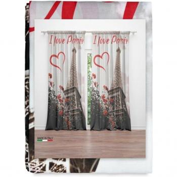 Tenda “Paris Love” 160x300 – Tessuto lino misto italiano