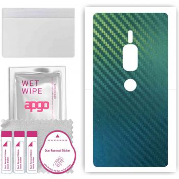 Sticker Protector Apgo para Sony Xperia XZ2 Premium - Vinilo Carbono Camaleón