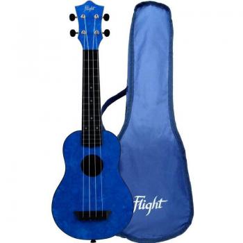 New Flight TUS65 Sapphire Soprano Travel Ukulele Deep Sapphire