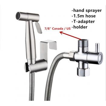 Zwart RVS Handbidet Douchekop Set
