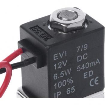 Magnetventil 12V DC 1/8 normal geschlossen für Luft, Gas und Wasser
