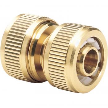 Draper Expert Brass Hose Pipe Repair Connector 12.5mm Pack of 1