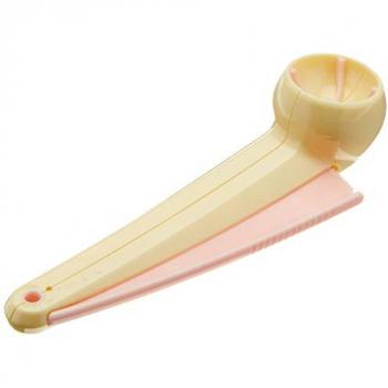 Macronatore in plastica ø 3 cm per macaron e biscotti, color crema/rosa
