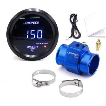 CNSPEED 2 Inch 52mm LED Digital Car Water Temp Gauge 40-150°C