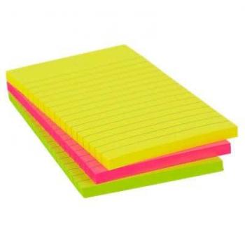 Office Depot Haftnotizen 101 x 150 mm Extra Sticky Farbig sortiert 3 Stück à 90 Blatt