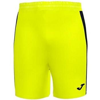 Short de Fútbol Joma Maxi Hombre/Niño Amarillo Flúor-Negro
