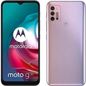 Motorola Moto G30 - Teléfono inteligente 128GB, 4GB RAM, Doble SIM, Pastel Sky