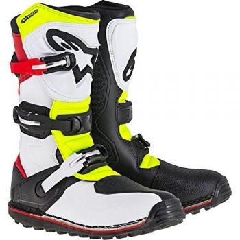 Alpinestars Tech-T Bottes de moto Blanc Rouge Jaune 39