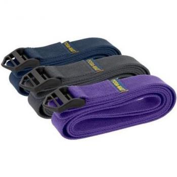 Cintura da yoga con fibbia cinch Yoga-Mad blu scuro