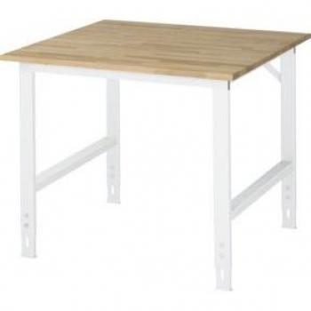 Table RAU, hêtre, B 1000 x D 1000 x H 760-1080 mm