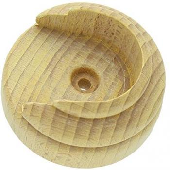 Support de rideau mural rose 35 mm en bois