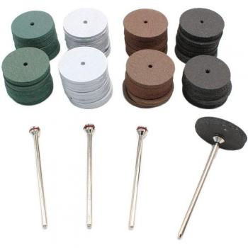 Disques de polissage caoutchouteux – Kit 10 p. – Outils rotatifs Dremel