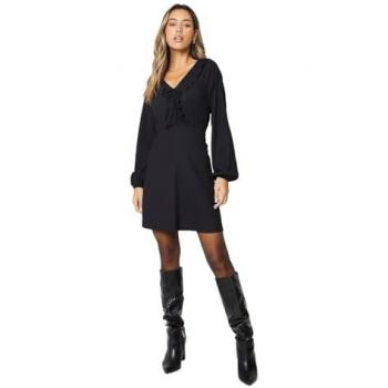 Elegant Black Frilled Mini