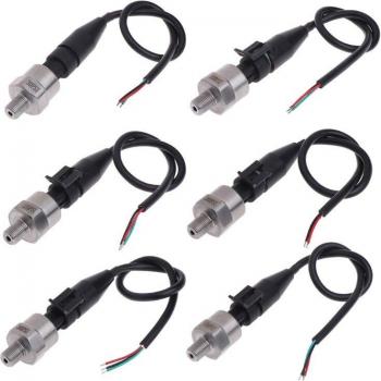 Transducteur de pression 5 V 1/8 NPT inoxidabilisé – applications huile, air & eau