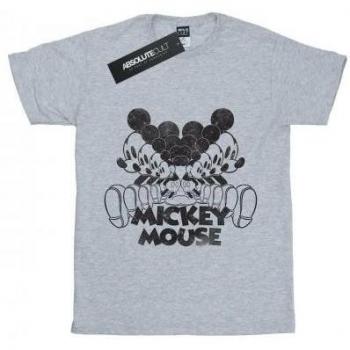 Glänzendes Baumwoll-T-Shirt mit Mickey Mouse für Mädchen