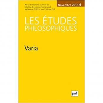 Les Etudes philosophiques 2018, n° 4