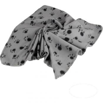 Serviette bain anti‑glisse en velours double face – chien & chat