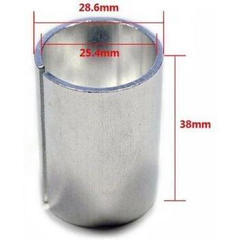 Lenker Reduzierstück Aluminium 25,4 zu 28,6mm