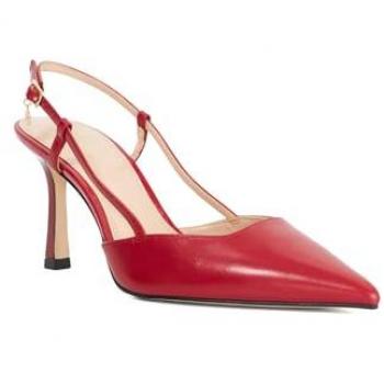 Red Composure Leather Heels