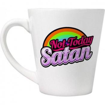 Not Today Satan Latte Mug