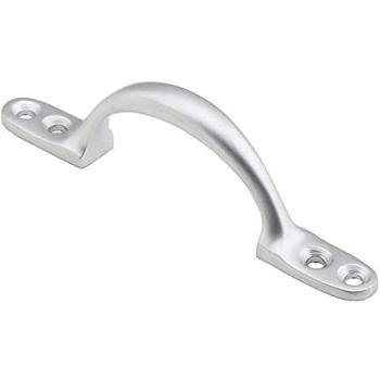 Bow-Style Sash Window Lift Handle – 102 × 12 mm, 28 mm Projection, Satin Chrome