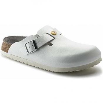 Birkenstock Boston ESD pre dámy – prírodná koža, biela farba