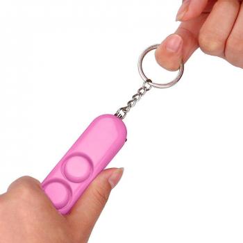 Personal Alarm Keychain with 130 dB Siren and LED Light