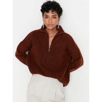 Pulover feminin trendyol twoaw 20xs0009 antărcite
