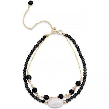 Luxenter Ekhao Armband aus hydrothermalem Onyx-Quarz mit 18K Vergoldung